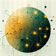 Abstract graphic representing integration or network